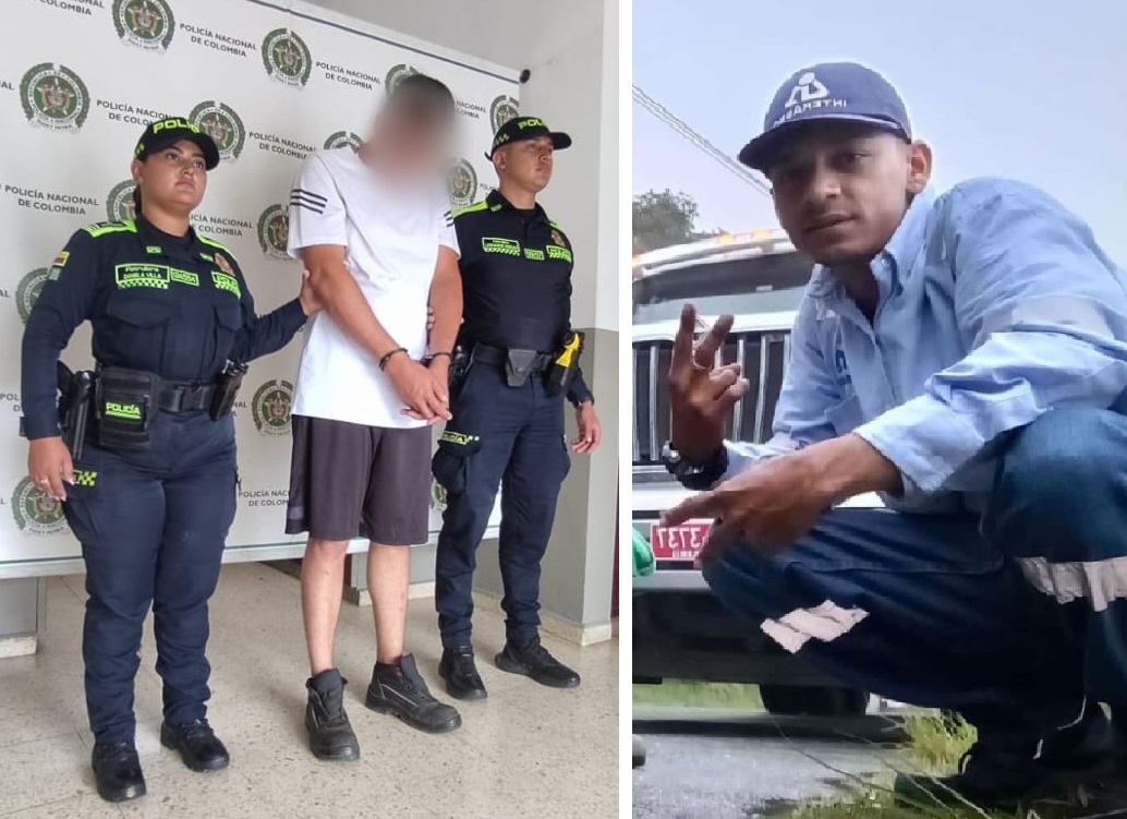En video: la Policía capturó al sospechoso del asesinato de empleado de empresa de aseo