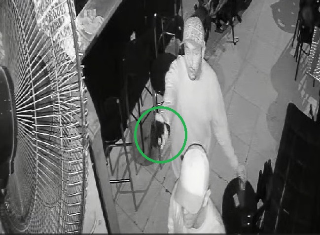 Imagen del millonario robo en Santa Fe de Antioquia​.