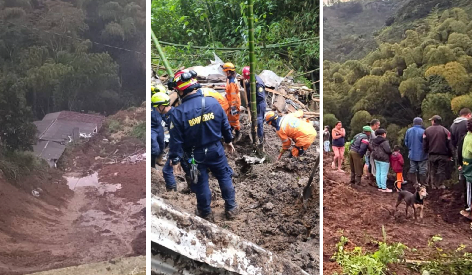 Un muerto y varios desaparecidos deja deslizamiento de tierra en Villamaría (Caldas)