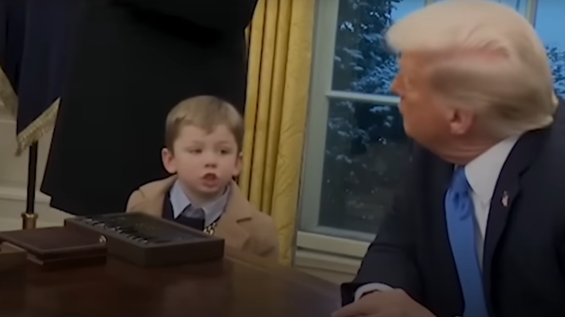 En video I “Quiero que cierres la boca” ¿Hijo de Elon Musk mandó a callar a Donald Trump?