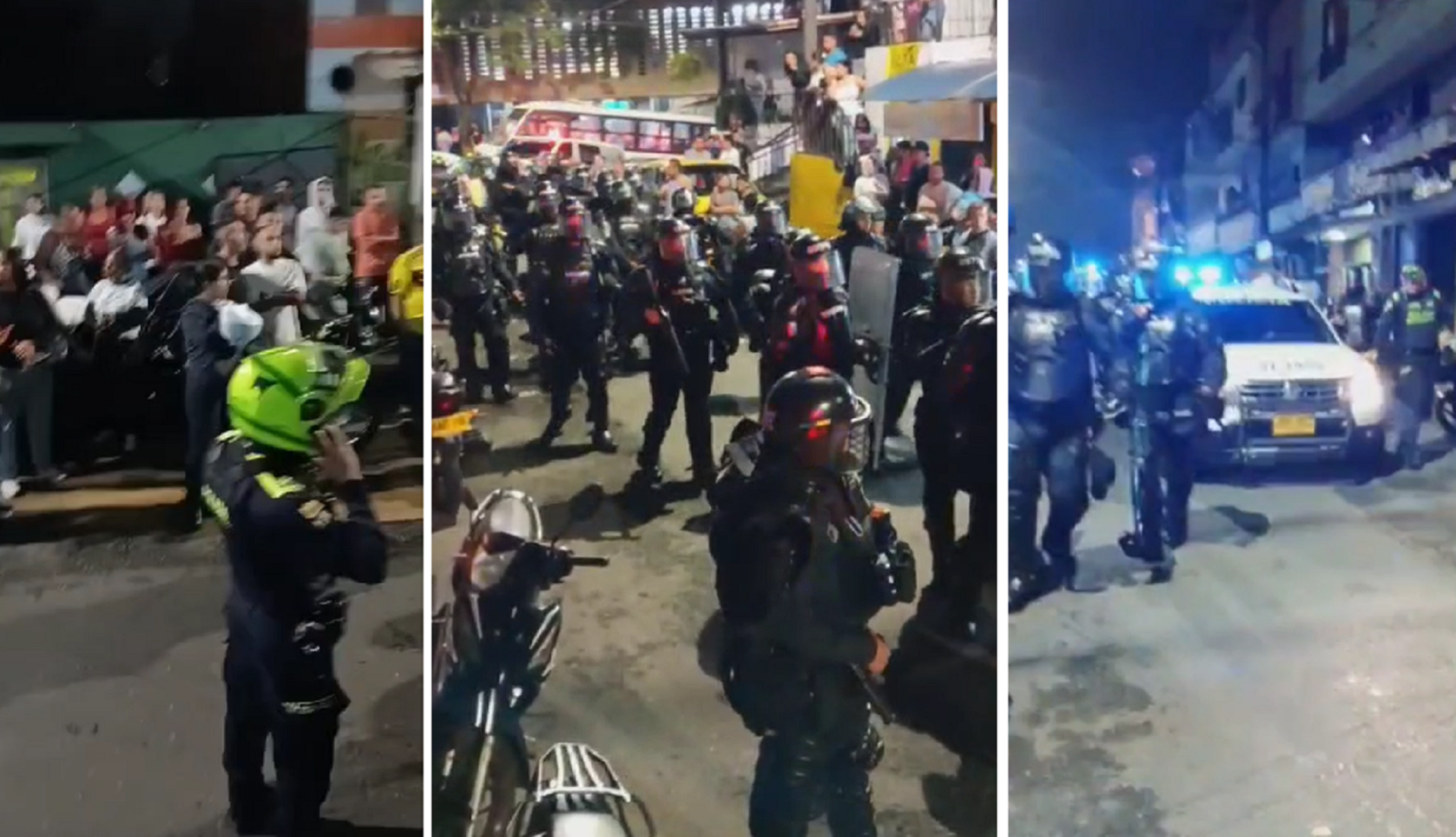 Antidisturbios intervinieron para evitar linchamiento de supuesto acosador en Medellín
