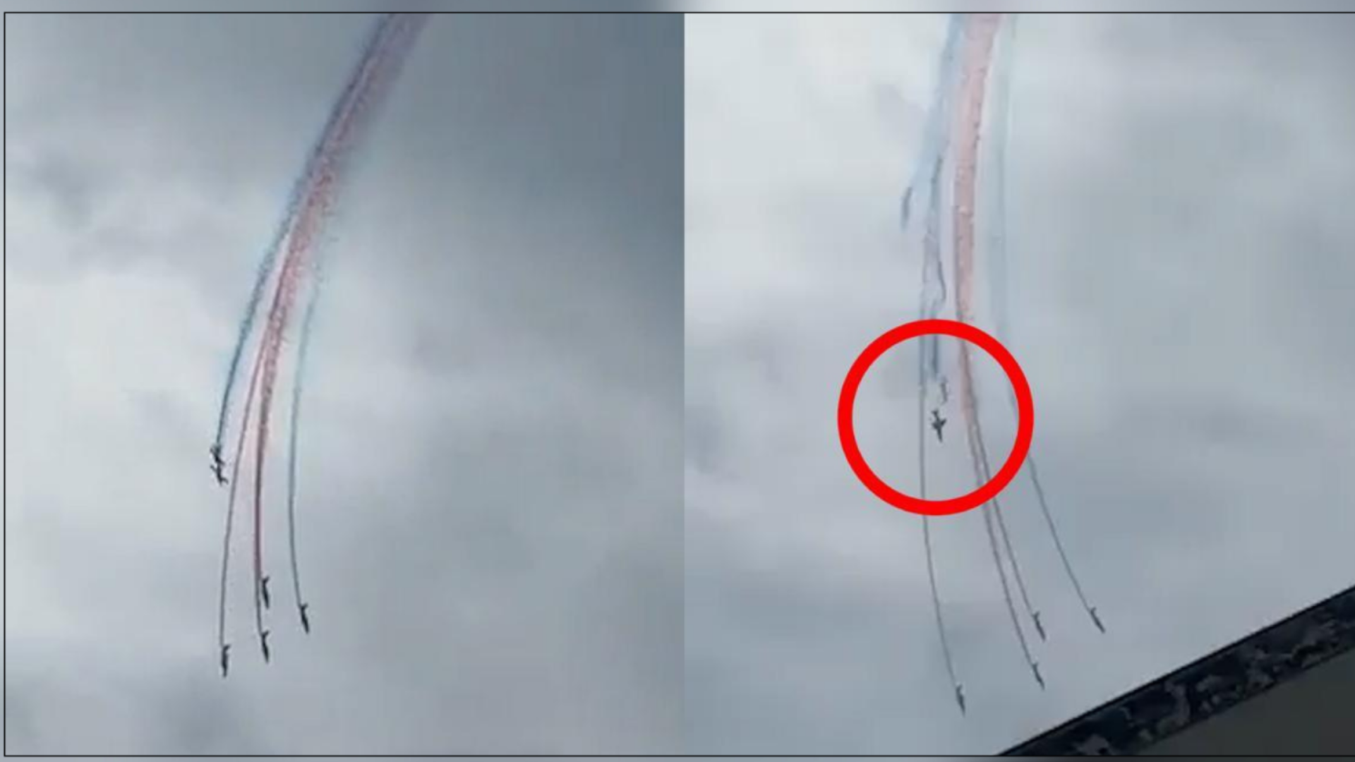 EN VIDEO | ¡De no creer! Dos aviones chocan en pleno show aéreo y todo queda grabado