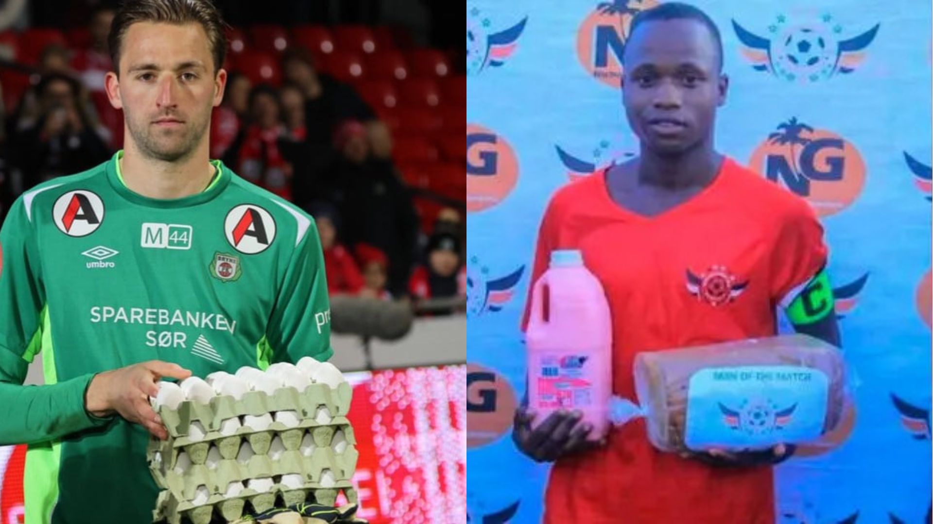 ¡INSÓLITO! Con cajas de huevos premiaron a un jugador en Noruega. Estos son los reconocimientos más particulares en el fútbol