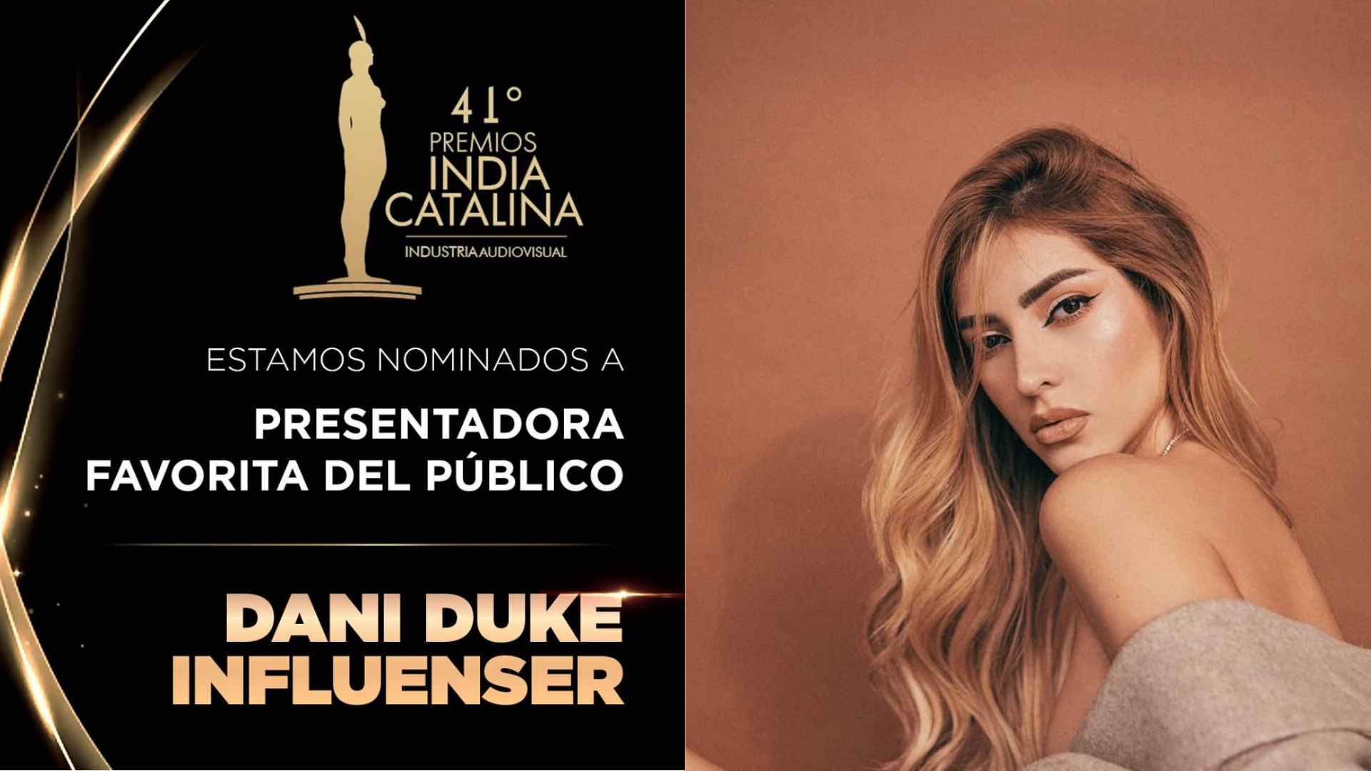 Descubre la historia de Dani Duque, su camino en la televisión y lo que significa para ella esta gran nominación. 