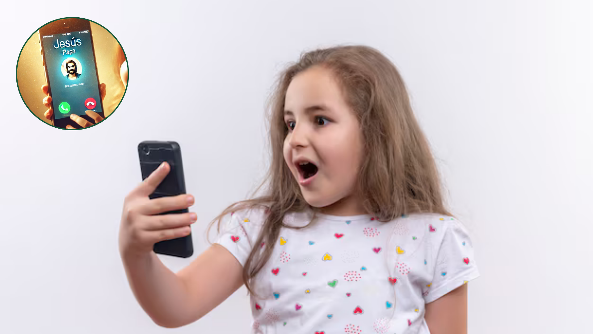 VIDEO | La tierna confusión de una niña que creyó hablar con Jesús y su mensaje se hizo viral