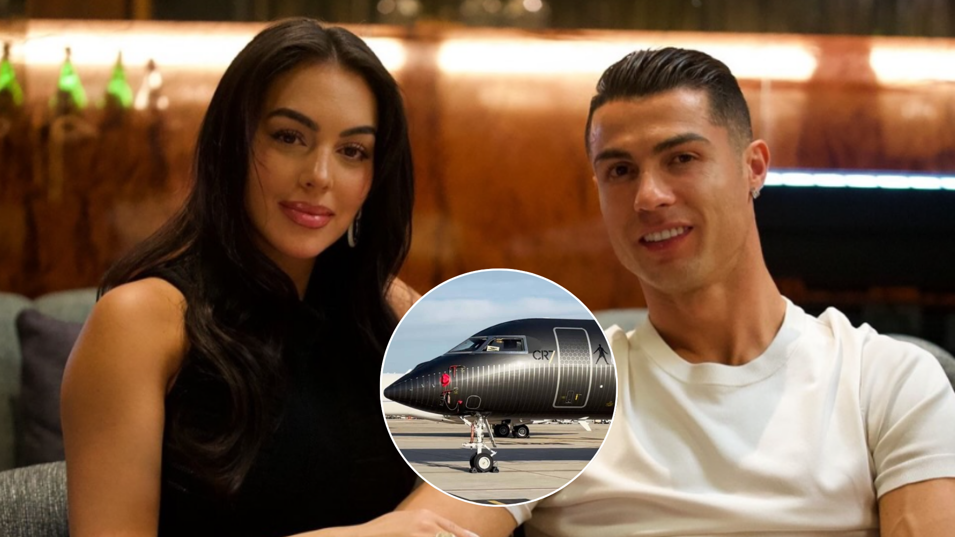 El lujoso jet de 50 millones de euros de Cristiano Ronaldo: tres salas y una suite privada