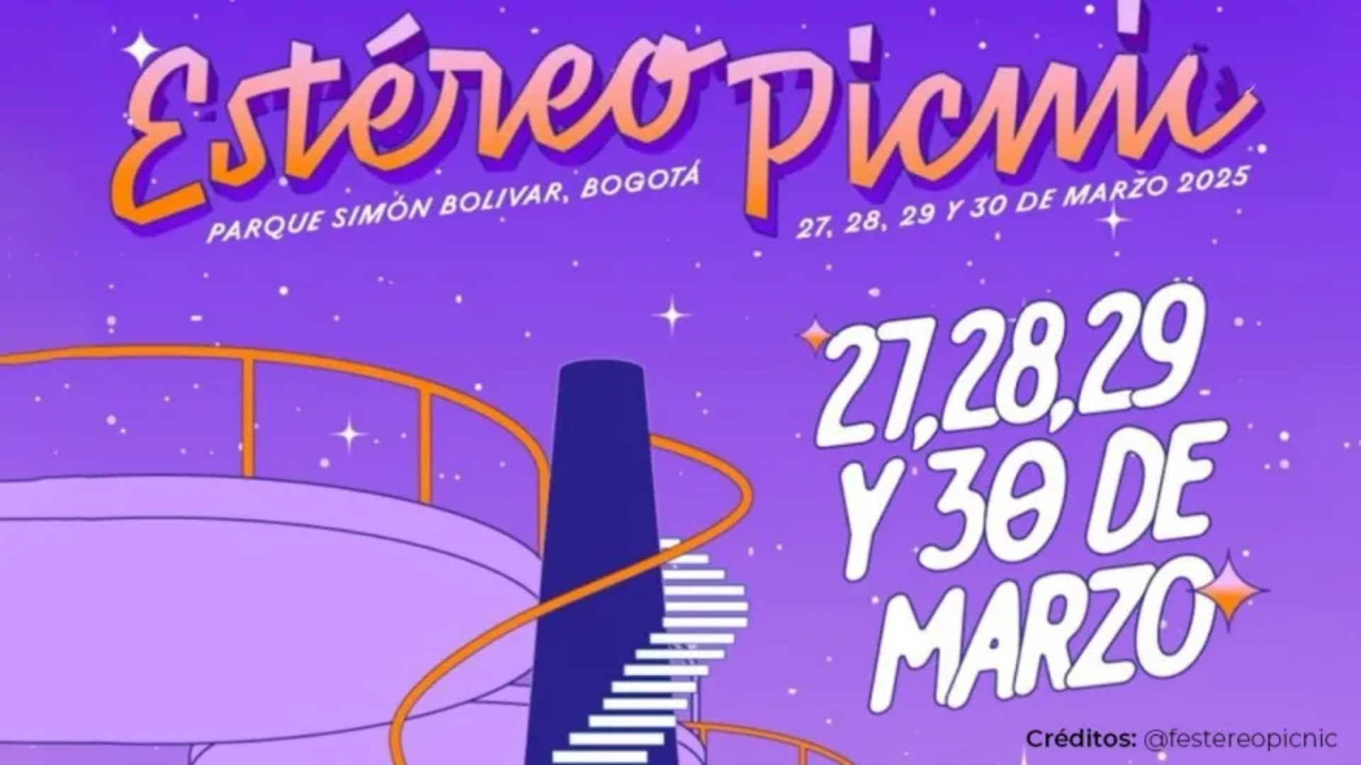 ¡Vive 4 días de música, arte y fiesta en el Estéreo Picnic 2025! No te lo pierdas del 27 al 30 de marzo en Bogotá