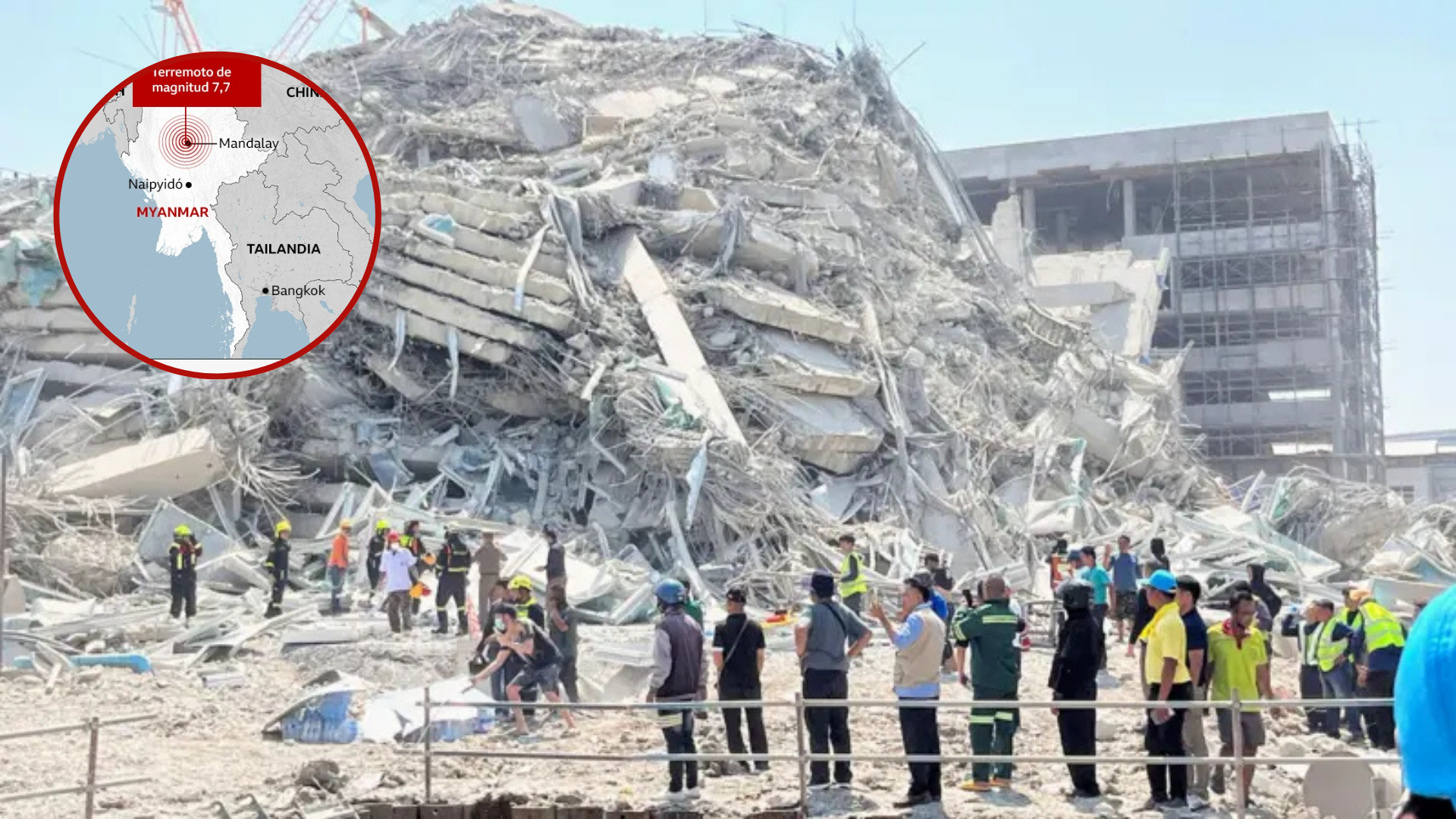 Un fuerte terremoto sacude Myanmar, Tailandia y el suroeste de China, donde se teme que haya cientos de víctimas.