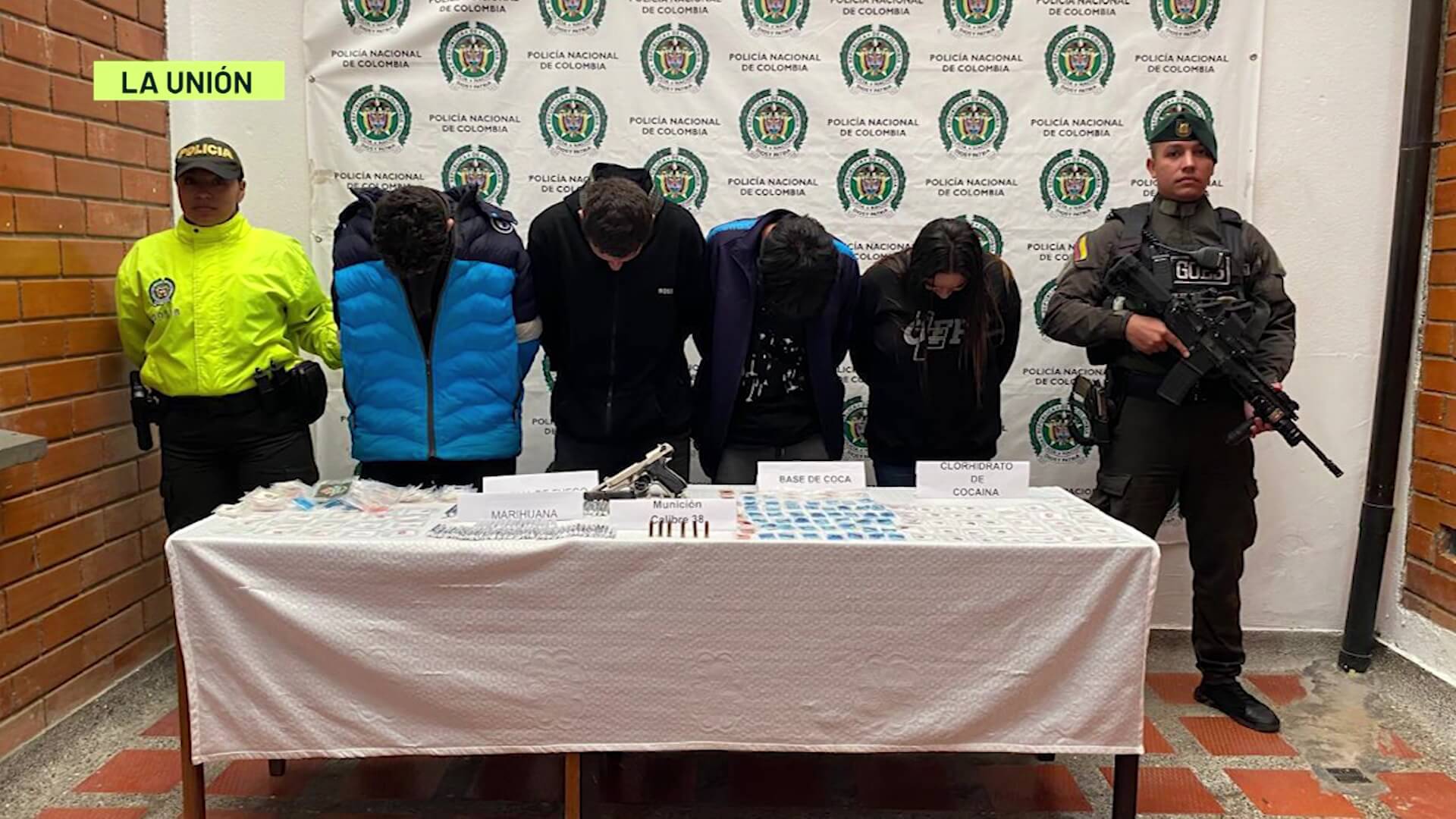 Operativos en La Unión dejan 4 capturados y un menor aprehendido