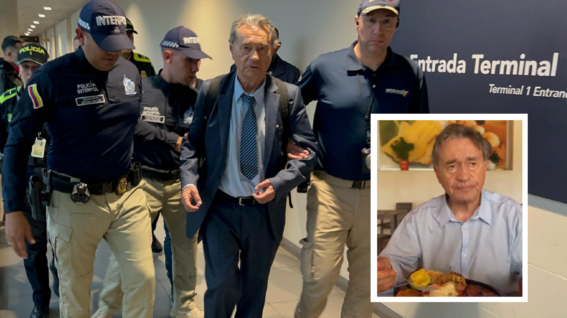 VIDEO | Comiendo bandeja paisa, Carlos Lehder envió mensaje al país; Gobierno y víctimas responden