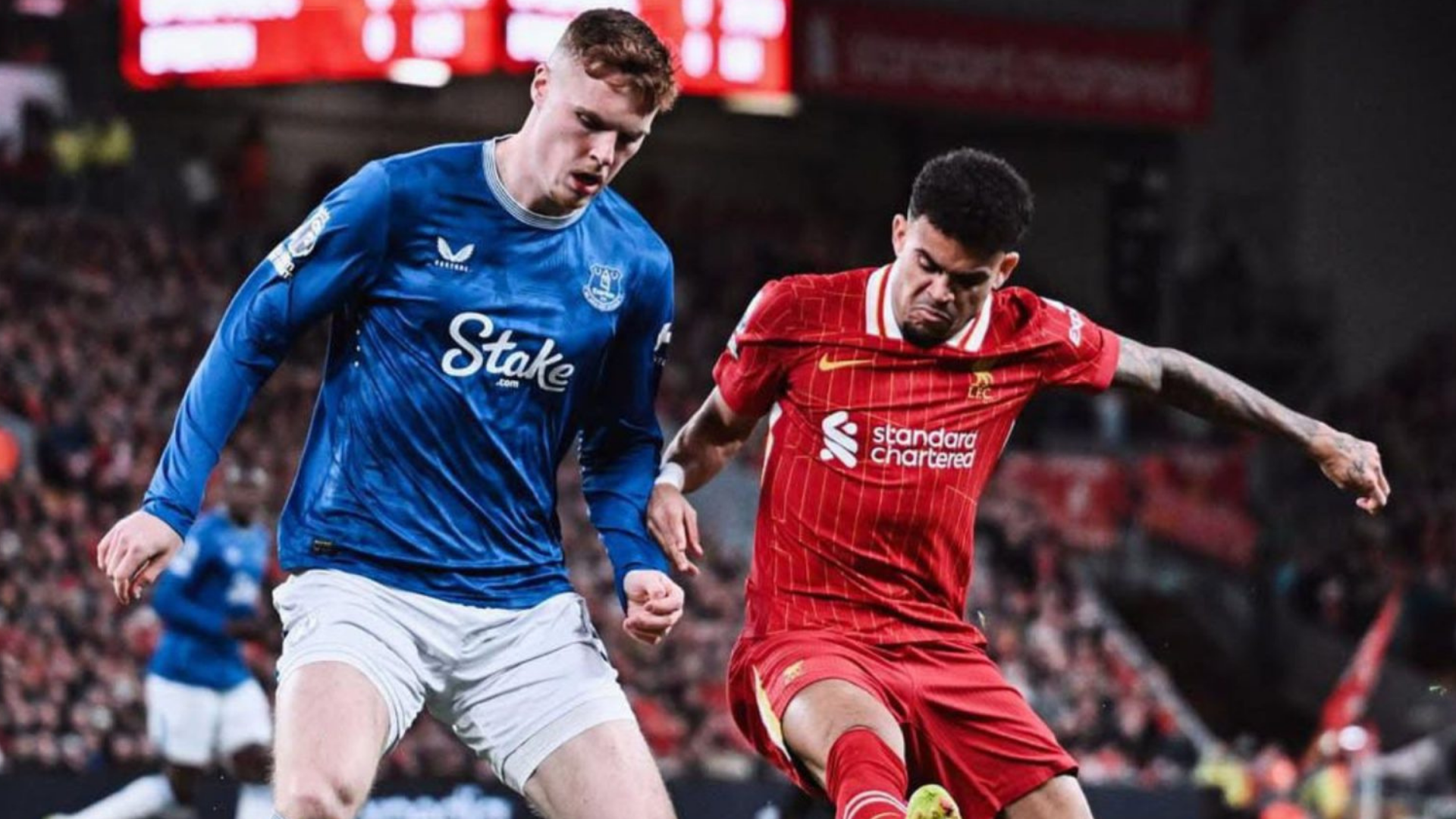 VIDEO | Con espectacular asistencia de Lucho Díaz, Liverpool ganó el clásico de Merseyside y acaricia el título