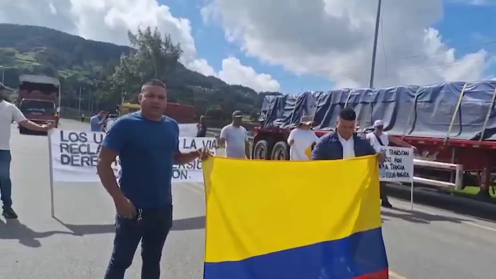 El Santuario: protestan por el mal estado de la vía