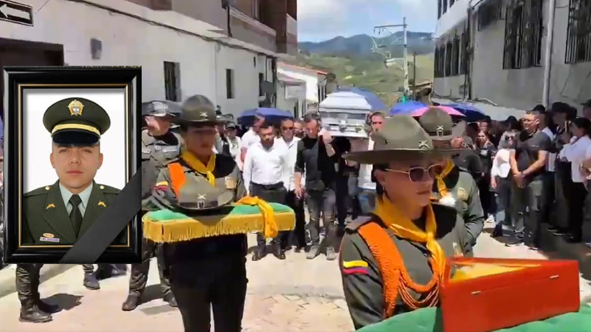 Con conmovedor video honran el sacrificio del subintendente Cárdenas, víctima del atentado en Salgar