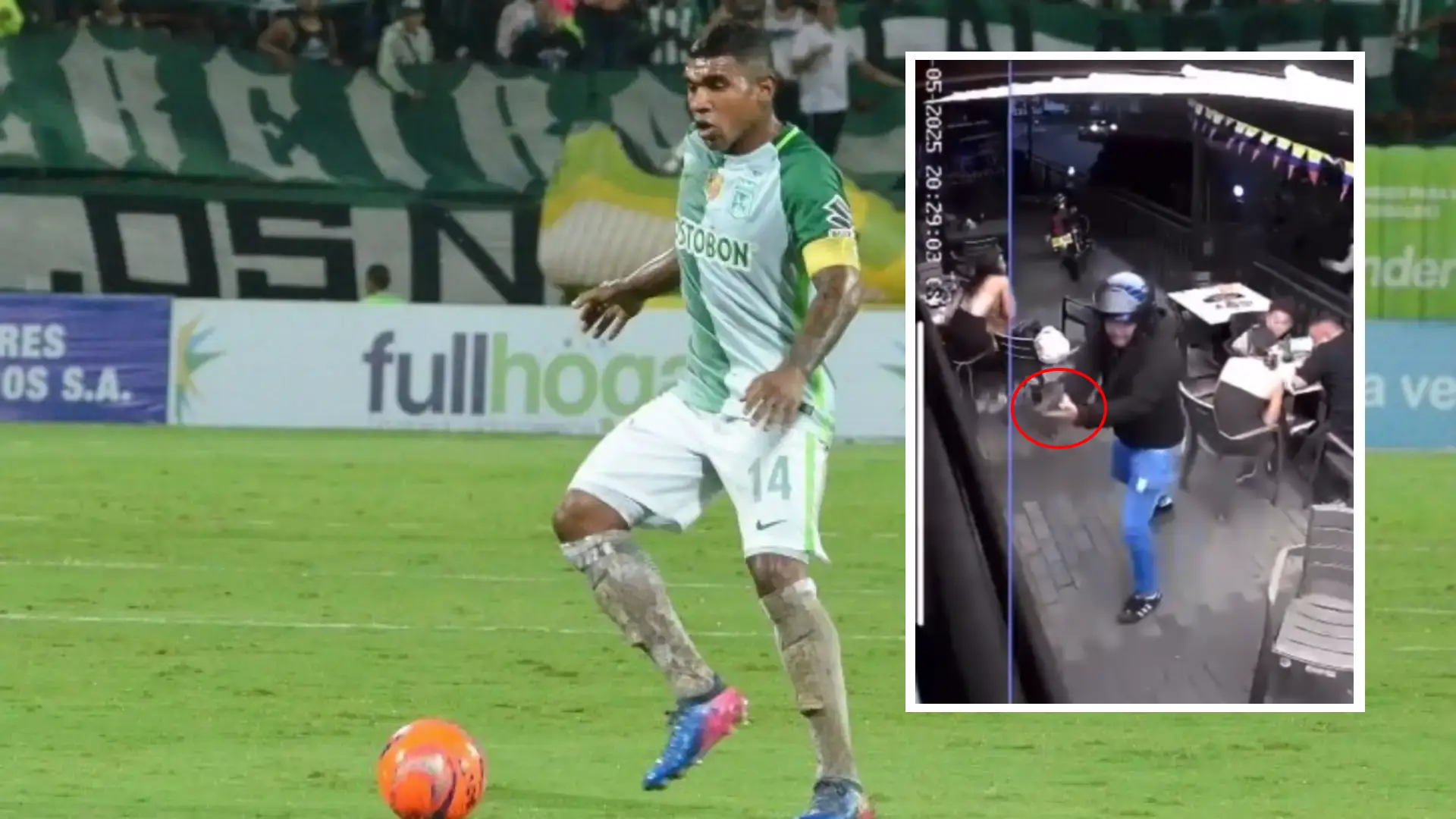 Con estos videos, las autoridades buscan a ladrones que hirieron a exjugador de Nacional y asesinaron a un hombre