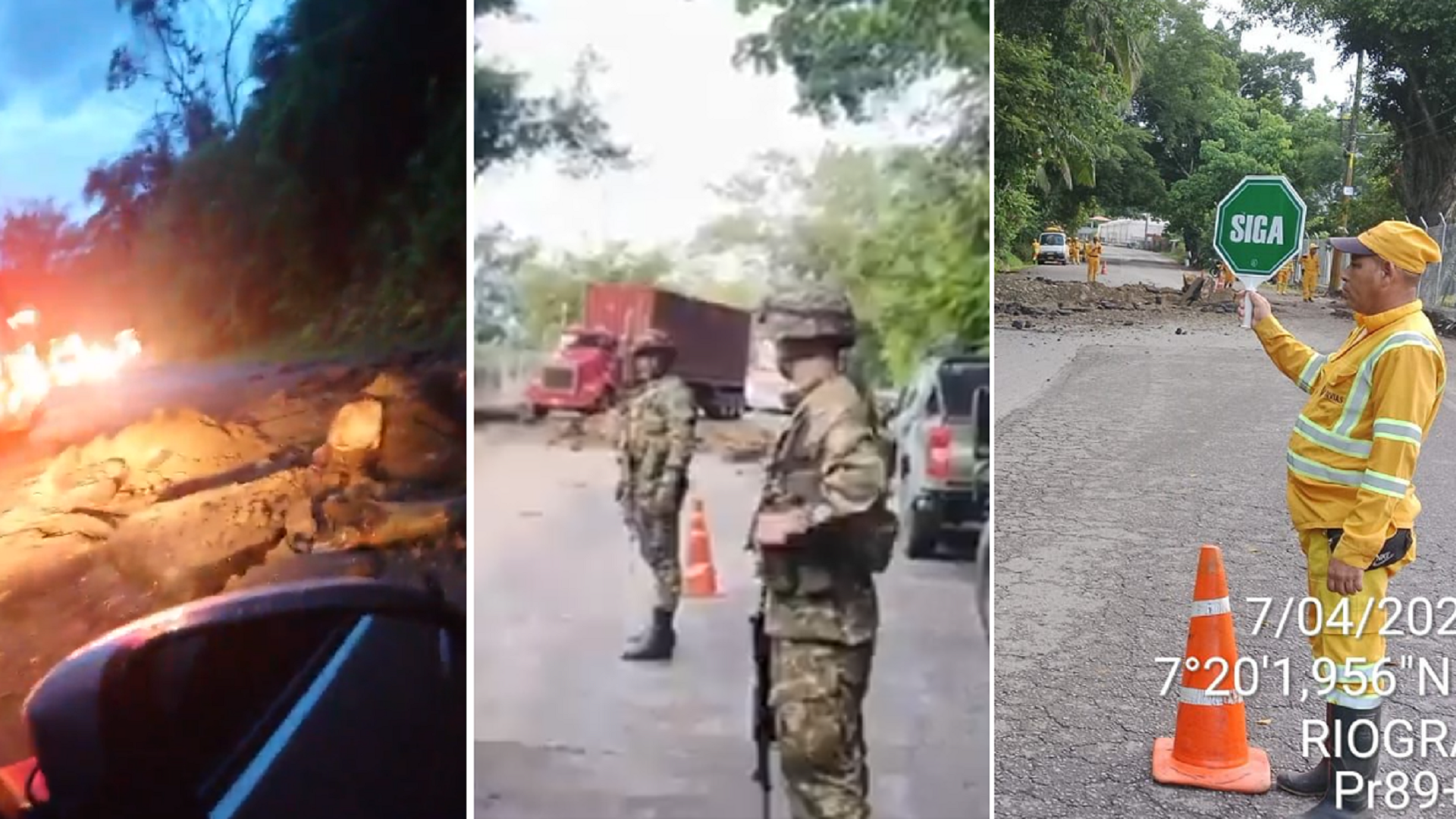Eln destruye tramo de la troncal Medellín-Costa Atlántica