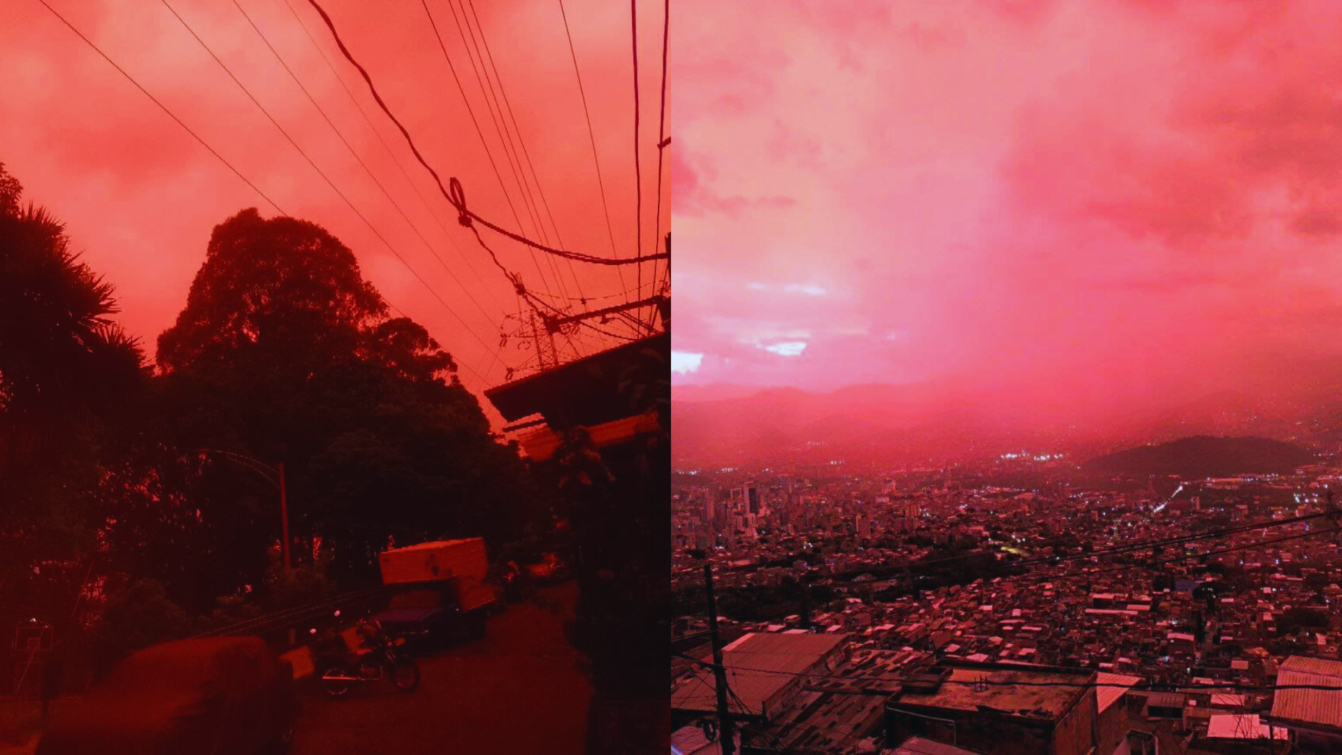 El cielo de Medellín se tiñó de fuego el 24 de abril, un fenómeno natural que desató alegría y miles de fotos en redes.
