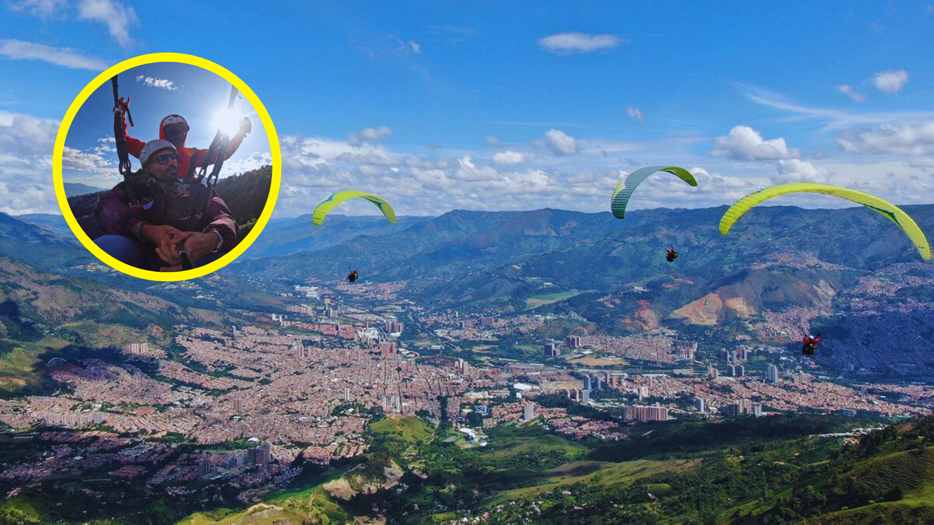 Este lugar cerca de Medellín es ideal para parapente por su viento constante y vistas únicas del Valle de Aburrá.