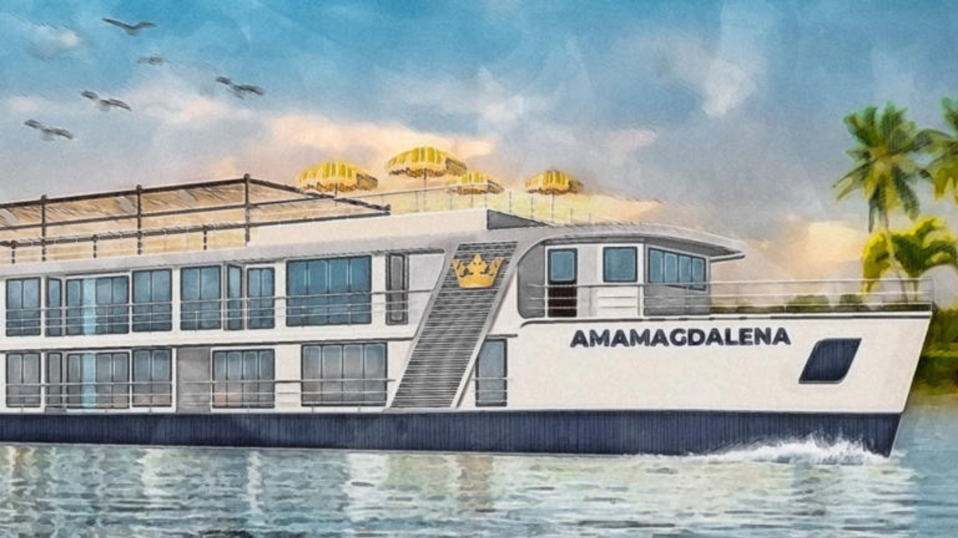 El Magdalena recibe su primer crucero de lujo, impulsando el turismo fluvial y mostrando la belleza cultural de Colombia.