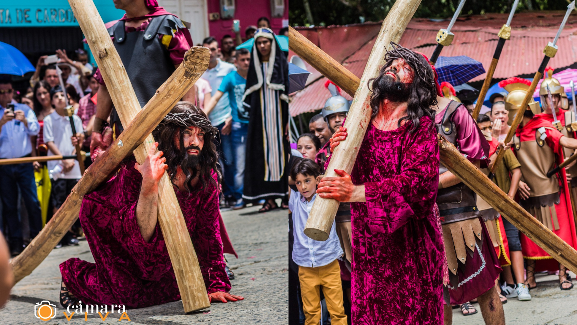 Más de 80 actores dan vida a la pasión de Cristo en Cocorná, una tradición cultural que atrae turistas de todo el mundo.