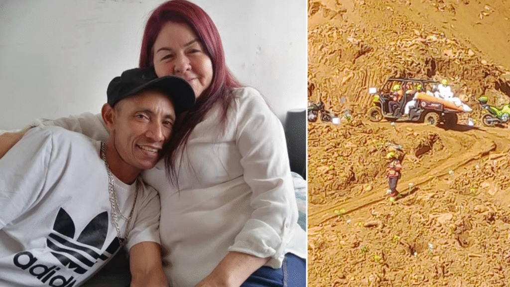 Agustín Ortiz y María Georgina Hernández murieron en la tragedia de la vereda Granizal de Bello. Fueron los últimos que encontraron. Foto: Cortesía