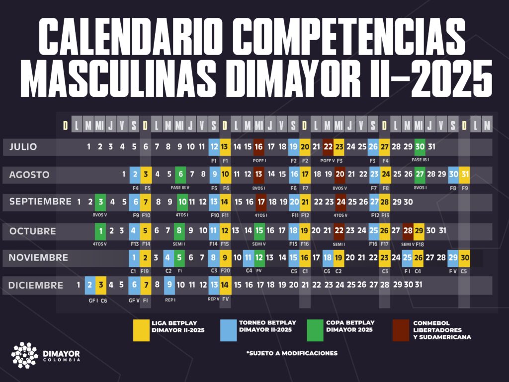 El torneo finalización se definirá a mediados de diciembre.