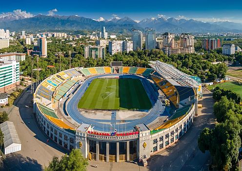 Ortalyq Stadıon, escenario donde Real Madrid visitó al Kairat Almaty.