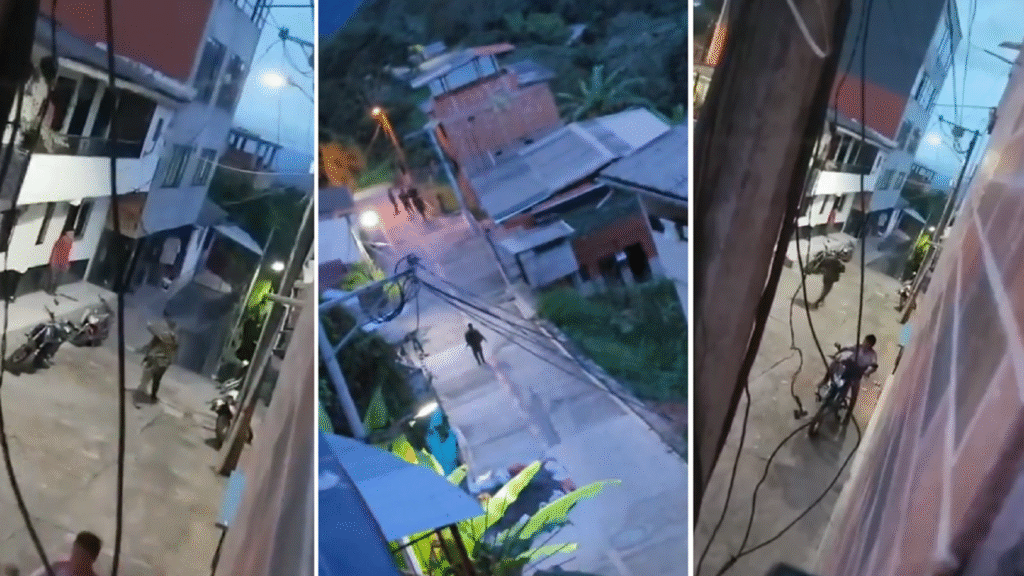 Los militares arriegaron su vida para salvar a un guerrillero del ataque del frente 36 de las disidencias de las Farc en Briceño. Foto: Screenshot