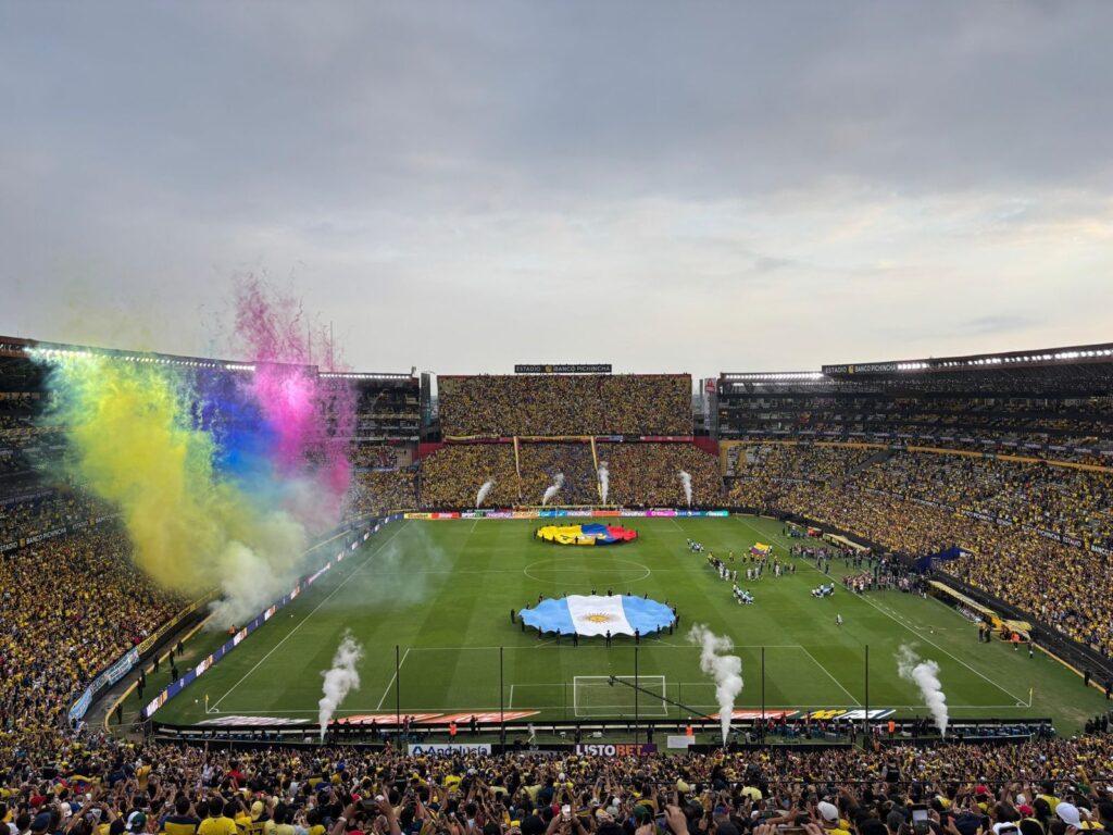 Estadio Banco Pichincha de Guayaquil durante el partido Ecuador vs Argentina, rumbo al Mundial 2026.