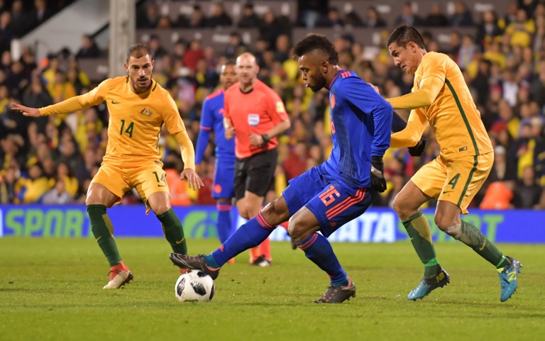 Colombia enfrentará a Australia por quinta vez en su historia.