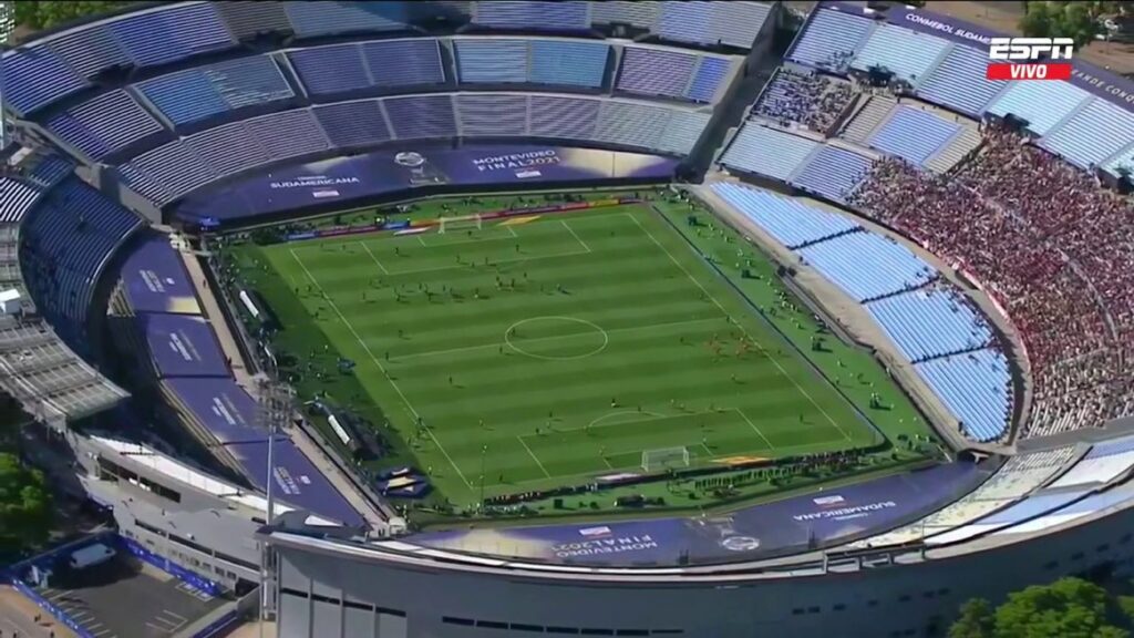 Así lució la final de la Copa Sudamericana del 2021 en el estadio Centenario.