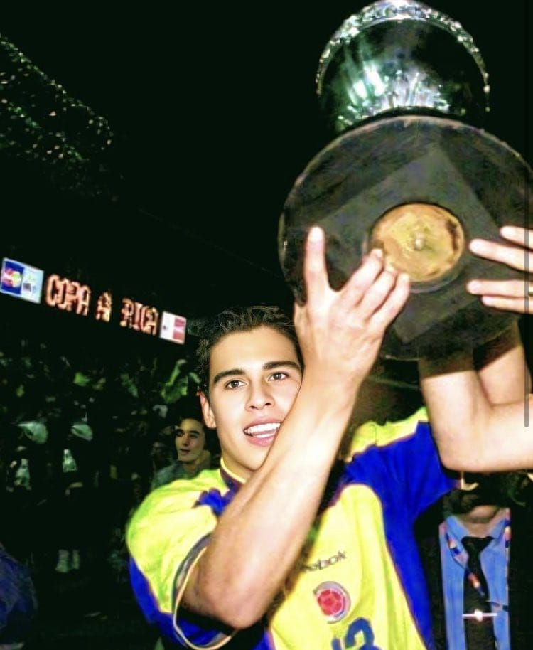 Mao Molina celebrando el título de la Copa América con Colombia. Tomado de 'X'.