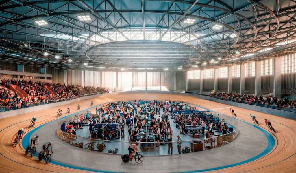 Así sería la panorámica interna del escenario deportivo. Screenshot.