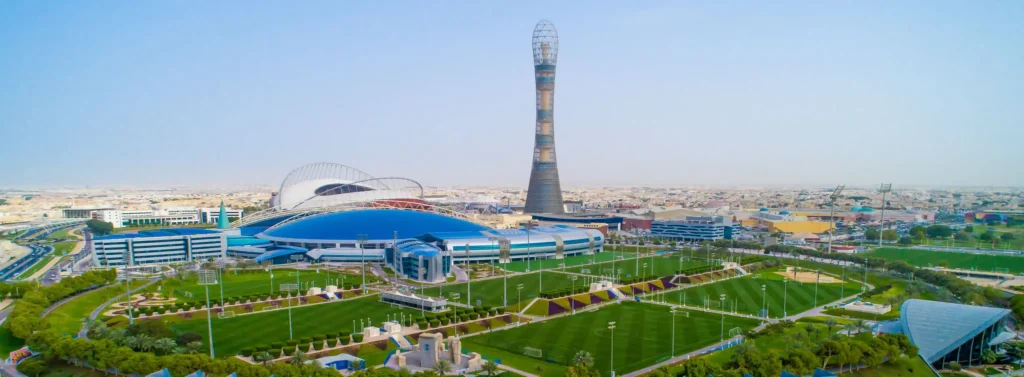 El complejo deportivo Aspire Zone, donde se jugará el Mundial Sub-17 2026. Tomdo de Visit Qatar.