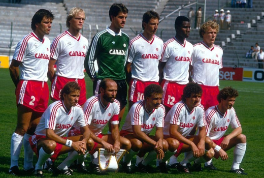 La selección de Canadá en el Mundial de México 1986. Tomado de enunabaldosa.com. Será un anfitrión inédito del Mundial.