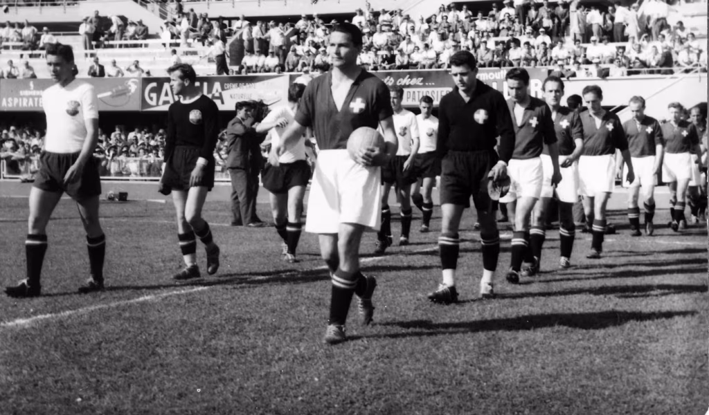 Suiza y Austria protagonizaron el partido con más goles en la historia de los Mundiales. Tomado de FIFA. Suiza fue la selección europea que contó con un delantero colombiano.