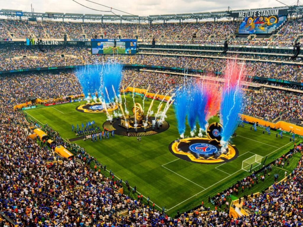 Panorámica del estadio de Nueva York/Nueva Jersey durante la final de la Copa Mundial de Clubes de la FIFA. Tomado de &nbsp;metlifestadium.com.