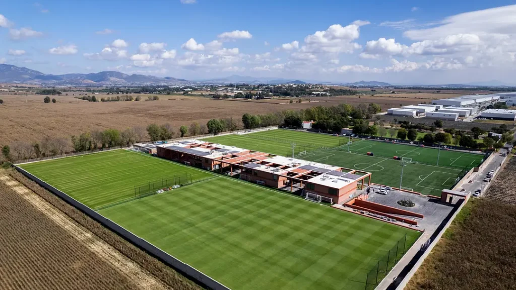 Panóramica de la Academia Atlas FC en Zapopán, México. Campamento base de la selección Colombia. Foto Atlas FC.