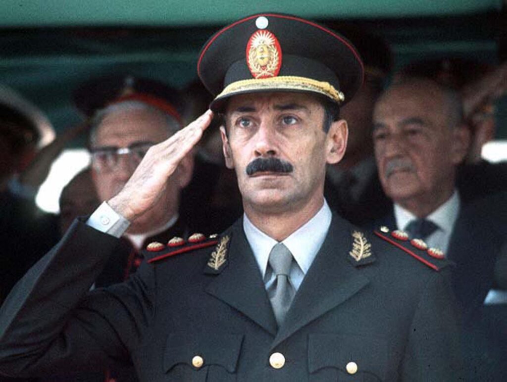 Jorge Videla, dictador de Argentina entre 1976 y 1981. Tomado de AFP.