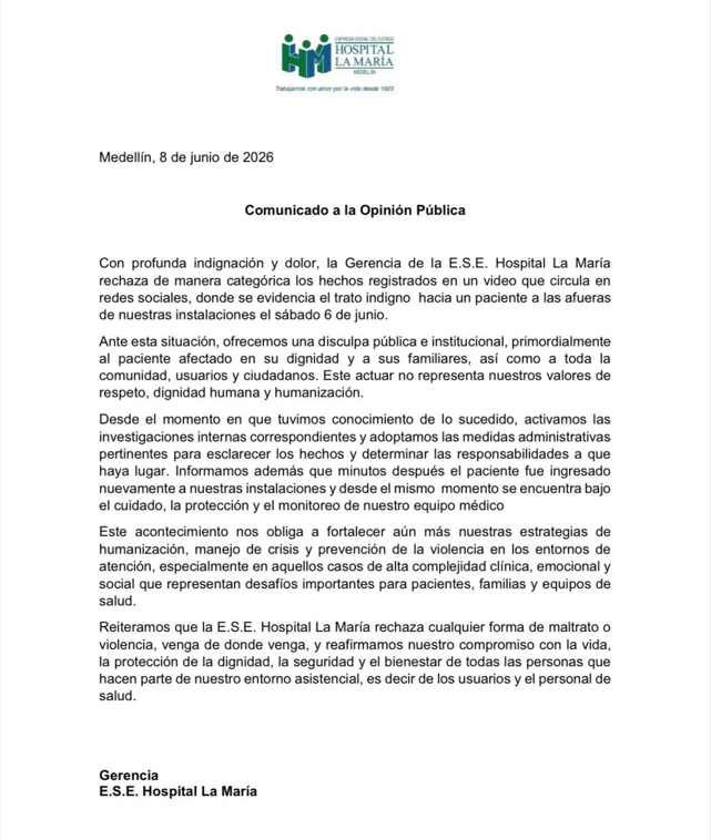 "Desde el momento en que tuvimos conocimiento de lo sucedido, activamos las investigaciones internas correspondientes y