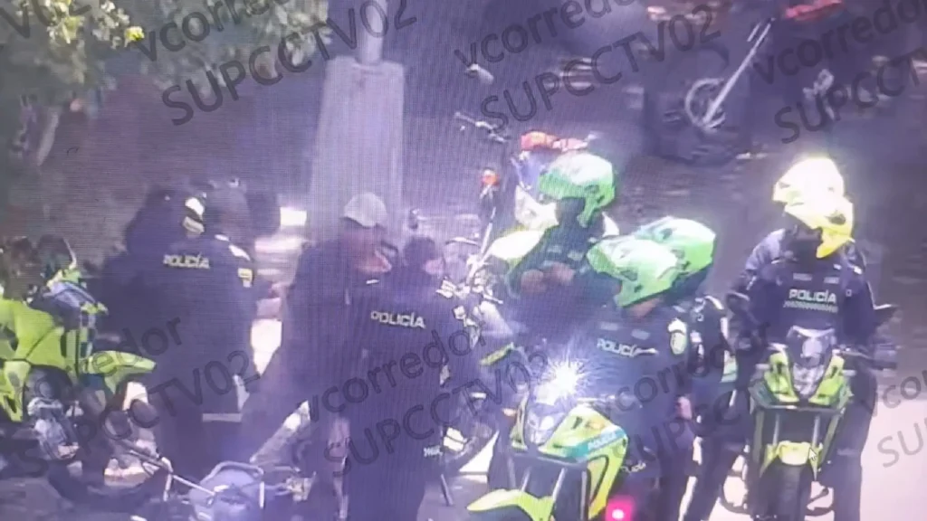 Este es el momento de la captura, minutos después en el sector de La Asomadera. 